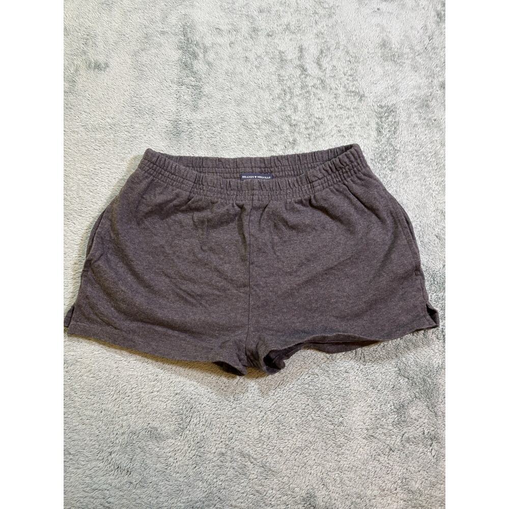 Brandy Melville Sweat Shorts Gray Women's Regular Elastic Waist Casual